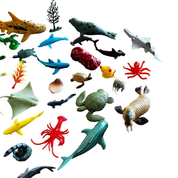 Adventure Force Ocean Animals Jumbo Bucket Sea Creatures (45 Pieces) - Picture 5 of 7